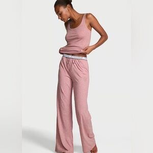 NWT VICTORIA'S SECRET 100% Cotton Tank & Pants Pajama Set, Size Large